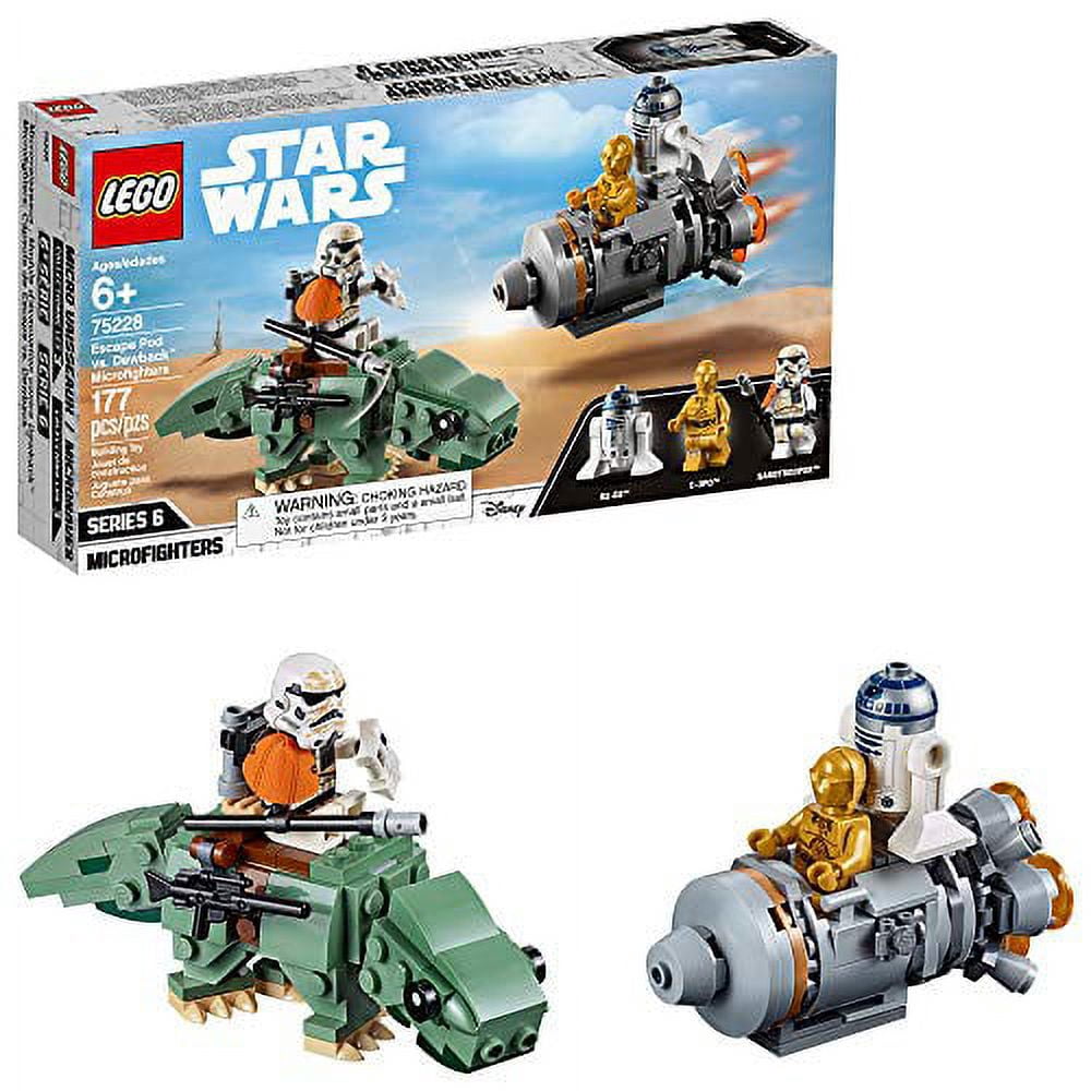 LEGO Star Wars: A New Hope Escape Pod vs Dewback Microfighters 75228 Building Kit (177 Pieces)