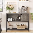 thumbnail image 2 of Bestier Narrow Console Table with Storage&Shelves, Wood Entryway Hallway for Living Room, White, 2 of 5