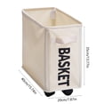thumbnail image 3 of Rbaofujie Panier à Linge Pliable de Rangement pour Vêtements avec Roues, Imperméable, Panier à Vêtements Roulant, Panier Bac pour Vêtements Sales, Rangement, Grands Bacs de Rangement, 3 of 7