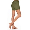 thumbnail image 2 of Timegard Sweatshorts for Women Plus Size Elastic High Waisted Drawstring Workout Yoga Shorts with Pockets, 2 of 7