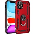 thumbnail image 1 of Supershield Armor-X Rugged iPhone 11 Case with Ring Holder - Red, 1 of 5