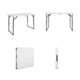 thumbnail image 3 of COSCO 4 ft. Centerfold Blow Mold Utility Table, Adjustable Height, White, 3 of 6