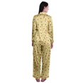 thumbnail image 3 of Moomaya Ensembles de Détente pour Femmes à Manches Longues, Pyjama à Col Cranté Boutonné, 3 of 6