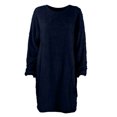 thumbnail image 4 of Kcodviy Robe Chandail d'Hiver pour Femmes en Tricot, Robe pour Femmes à Col Roulé, Chaude, à Manches Longues, Robe à Manches Longues, Robe Chandail Mini avec Poche, 4 of 6