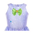thumbnail image 4 of Robe Fille Violette Noël Renne Neige Sapin Fête 8 Ans, 4 of 7