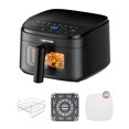 thumbnail image 1 of Cartman 4QT Compact Air Fryer, Ultra-Flat 6.7" Height Small Airfryer, Adjustable Airflow Design, Viewing Window, Up to 450℉, 7 Presets Touchscr, 1 of 7