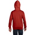 thumbnail image 3 of Hanes Comfortblend EcoSmart Chandail à Capuchon à Fermeture Éclair Intégrale pour Enfants, G, Rouge Foncé, 3 of 4