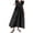 Black, variant on Women's Denim Maxi Dress, Loose Fit Sleeveless V-Neck Casual Summer Dress, Ankle-Length Flowy Dress