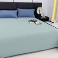 thumbnail image 4 of Sales Today Clearance! Solid Color Washable Sheets, Skin-Friendly Bed Sheets, Machine Washable Bedding Set for Comfortable Sleep, Soft and Durable Bed Linen for All Seasons Deals of The Day Clearance!, 4 of 6
