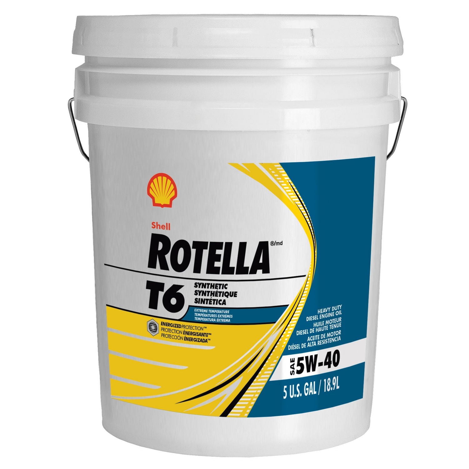 Rotella T6 Synthetic SAE 5W-40 Heavy Duty Diesel Engine Oil