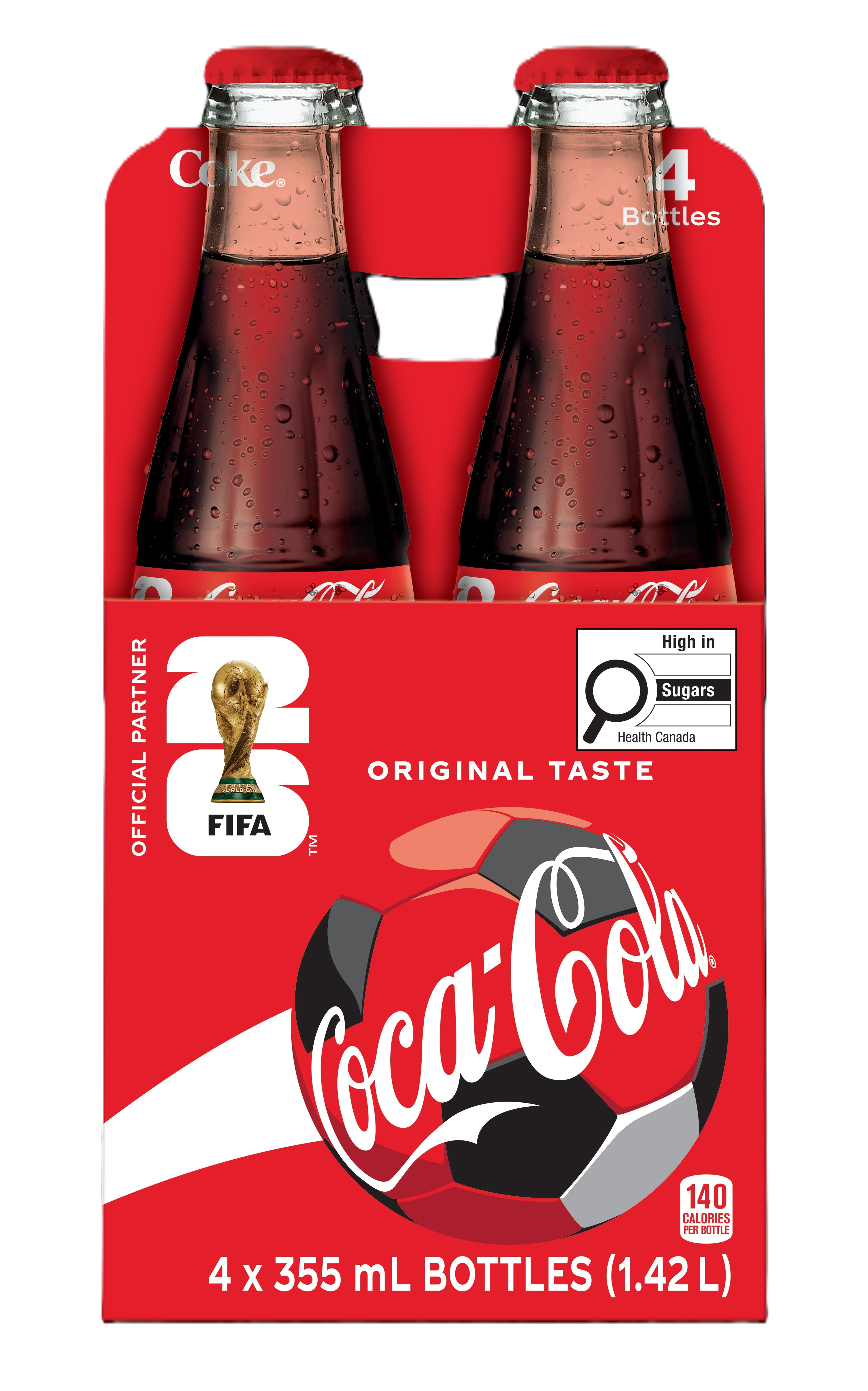 Coca-Cola Glass 4x355ml