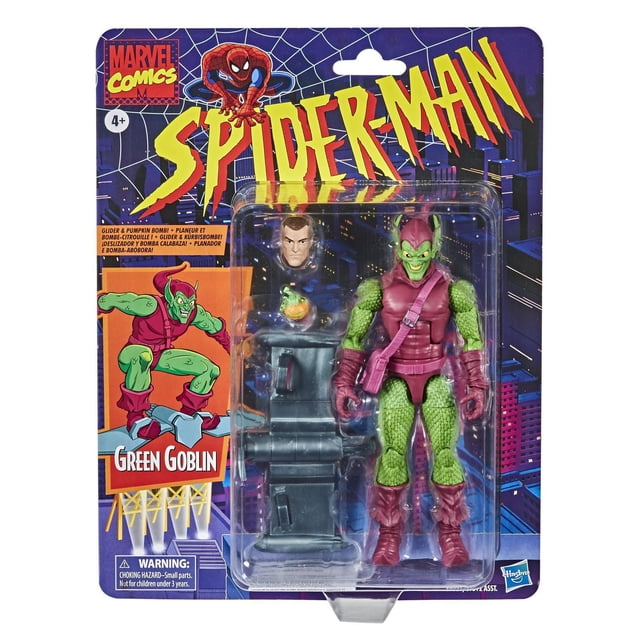 Hasbro Marvel Legends Series Homme-araignée 6-inch Collection de figurines de goblin vert collection rétro