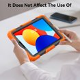 thumbnail image 4 of XYX For Xiaomi Redmi Pad SE 8.7 inch 2024, 360 Rotating Shockproof Cover with Stand, Screen Protector, Shoulder Strap, Orange, 4 of 7