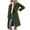 Green, variant on IROINID Women's Casual Long Coat Notch Lapel Solid Color Trench coat Long Sleeve Outwear, Green