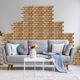thumbnail image 2 of Tyeign 30x30cm 3D Tile Brick Wall Sticker Decorative Waterproof Self Adhesive, Home Wall Decor - Bathroom Kitchen Living Room, 2 of 3