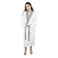 thumbnail image 1 of Women’s 100% Terry Cotton Bathrobe Toweling Gown Robe Two Tone, 1 of 9