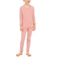 thumbnail image 2 of LSLJS Kids Round Neck Pajama Set Long Sleeved Pants Pajama Two Piece Pajama Sets, 2 of 8