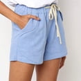 thumbnail image 4 of Birdeem Womens Plus Size Drawstring Casual Elastic Waist Pocket Loose Solid Shorts Pants, 4 of 10