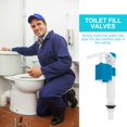 thumbnail image 3 of RUNROTOO Valve de Remplissage de Toilette Bleue de Remplacement pour Réservoir de Toilette Installation Facile Valve d'Admission Réglable, 3 of 8