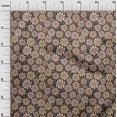 thumbnail image 3 of oneOone Rayon Brown Fabric Floral Retro Craft Projects Decor Fabric Printed By The Yard 56 Inch Wide, 3 of 5