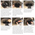 thumbnail image 3 of Hubcap Wheel Covers, Long Lasting 4pcs Wheel Cover Hubcaps Energy Saving Protective Wear  Rustproof  For Fiesta, 3 of 7