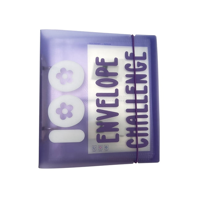 TopLLC Binder Label 100Envelope Cash Stuffing s Challenge Binder