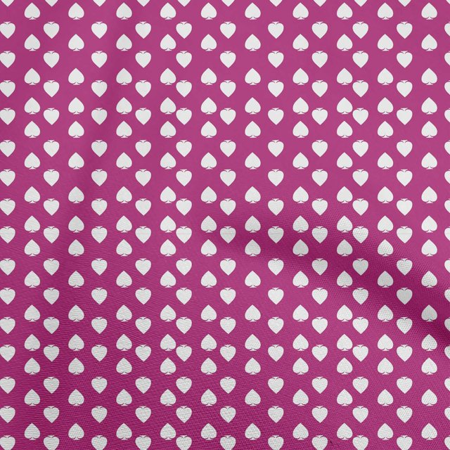 oneOone Rayon Purple Fabric Poker Card Sewing Craft Project Fabric Prints by Yard 56 Inche Wide-9344