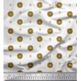 thumbnail image 1 of Soimoi Moss Georgette Fabric Floral Block Print Fabric by The Yard 42 Inch Wide, 1 of 5