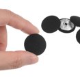thumbnail image 4 of Unique Bargains 10pcs 36L Fabric Cloth Covered Button 23mm Round Metal Shank Sewing Buttons for Suits Dress Blouses, Black, 4 of 5