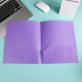 thumbnail image 3 of JJBNSH Durable Heavy Duty File Folders with Business Card Plastic Folders With Pockets Heavy Duty Pocket Folders Letter Size File Folders For Documents Office School, 3 of 6