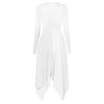 thumbnail image 2 of RUNQHUI Robe de Danse Or Métallique pour Femmes Robe d'Église Jupe de Culte Blanche TTG, 2 of 7