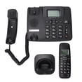 thumbnail image 2 of Téléphone Fixe, Système de Téléphone de Bureau Extensible Système de Téléphone de Bureau Téléphones Sans Fil avec Répondeur Performance Haut de Gamme, 2 of 14