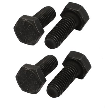 Unique Bargains Boulon de Tête Hexagonale Filetage Gauche 8.8 Grade M8x20mm 4 Pcs