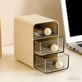 thumbnail image 4 of Yunuuuoa Clear Plastic Desktop Drawer Organizer Storage for Office Home Desk Stationery Supplies with Stackable Design and Smooth Pull Out Drawers for Vanity Table Dormitory Study Desk Accessories, 4 of 6