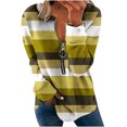 thumbnail image 2 of 2023 Chandail de Mode pour Femmes Rabais de 50 % Liquidation Hauts pour Femmes Automne Manches Longues Chandail Ample Chemise Chic Décontractée Chandails à Rayures à Col Rond pour Dames, 2 of 5