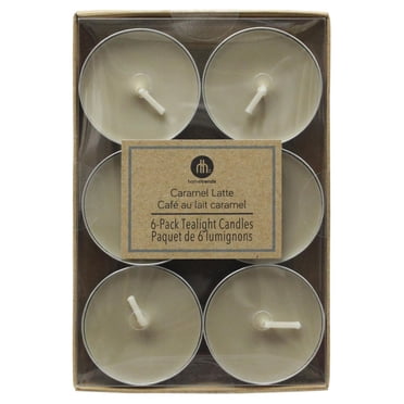 Hometrends Caramel Latte Scented 6-Pack Tealight Candles