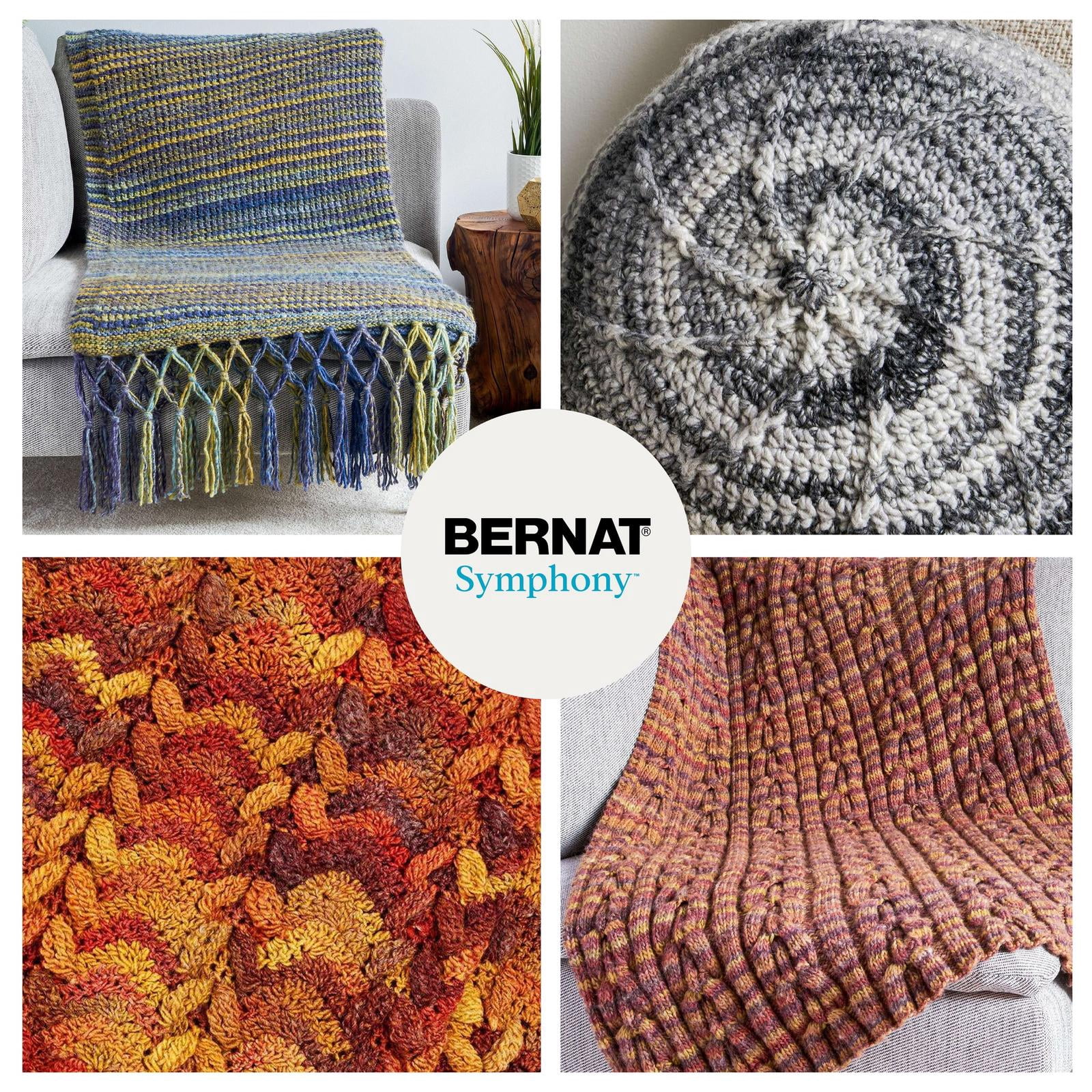 Bernat® Symphony™ #5 Bulky Blend Fil, 7.9oz/225g 309 Yards