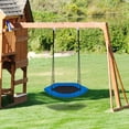 thumbnail image 4 of Gymax Balançoire Hexagonale Portative pour Enfants, Ensemble de Jeu 37 Pieds' avec Hauteur Réglable, Bleu, 4 of 10