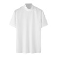 thumbnail image 4 of QIPOPIQ Men's Short Sleeve Solid Mock Neck T-Shirt Clearance, 4 of 7