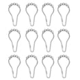 thumbnail image 1 of Crochets de rideau de douche articulés à rouleaux de Mainstays, 1 of 5