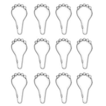 Mainstays Hinged Easy Gliding Shower Hooks