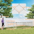 thumbnail image 3 of PawHut 19.7' x 7.5' x 4.9' Covered Dog Kennel for Large Dogs, 3 of 10