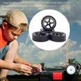 thumbnail image 1 of 4X 1/28 Remote Control Model Car Wheel Rim Simulated Modification Vehicle Part Replacement for WLtoys 284131 K969 K979 K989 K999 Black, 1 of 6