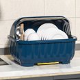 thumbnail image 1 of TIMIFIS Kitchen Dishware Organizer - Adjustable Rack for Plates and Bowls with Drainage - Utensil Storage Box with Lid - Cabinet for Tableware Kitchen Essentials, 1 of 6