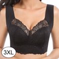 thumbnail image 1 of mmirethe Ribless Bra Lace Offers Skin-Friendly And Breathable Comfort For Women Widened Shoulder Strap Is Stable And Does Not 3XL 1Set, 1 of 6