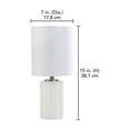 thumbnail image 3 of Mainstays 15 inch Ceramic Table Lamp, 3 of 3