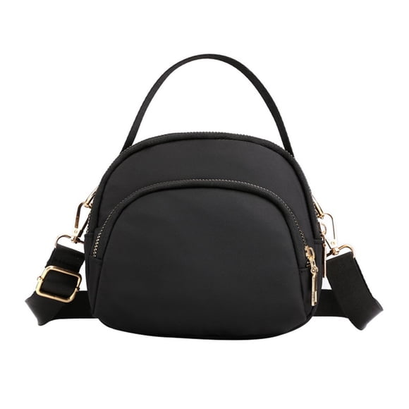 SUTENGDA Cross Body Bag Women Ladies Purse Mini 3 Layer Zipper Shoulder Wallet Bag Small Women‘s Crossbody Handbags Nylon Purse