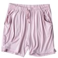 thumbnail image 1 of Timegard Womens Shorts Summer Elastic Waisted Drawstring Loose Soft Sleepwear Casual Loose Pjs Shorts, 1 of 7