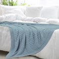 thumbnail image 2 of Unique Bargains Cotton Blanket Decorative Cable Knitted Throw Soft Knit Blankets, 2 of 10