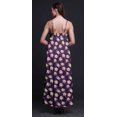 thumbnail image 2 of Bimba Robe Longue Maxi de Soirée pour Femmes en Rayonne à Imprimé Floral, Dos Nu, Bretelles Spaghetti - Xxx-Grand, 2 of 5
